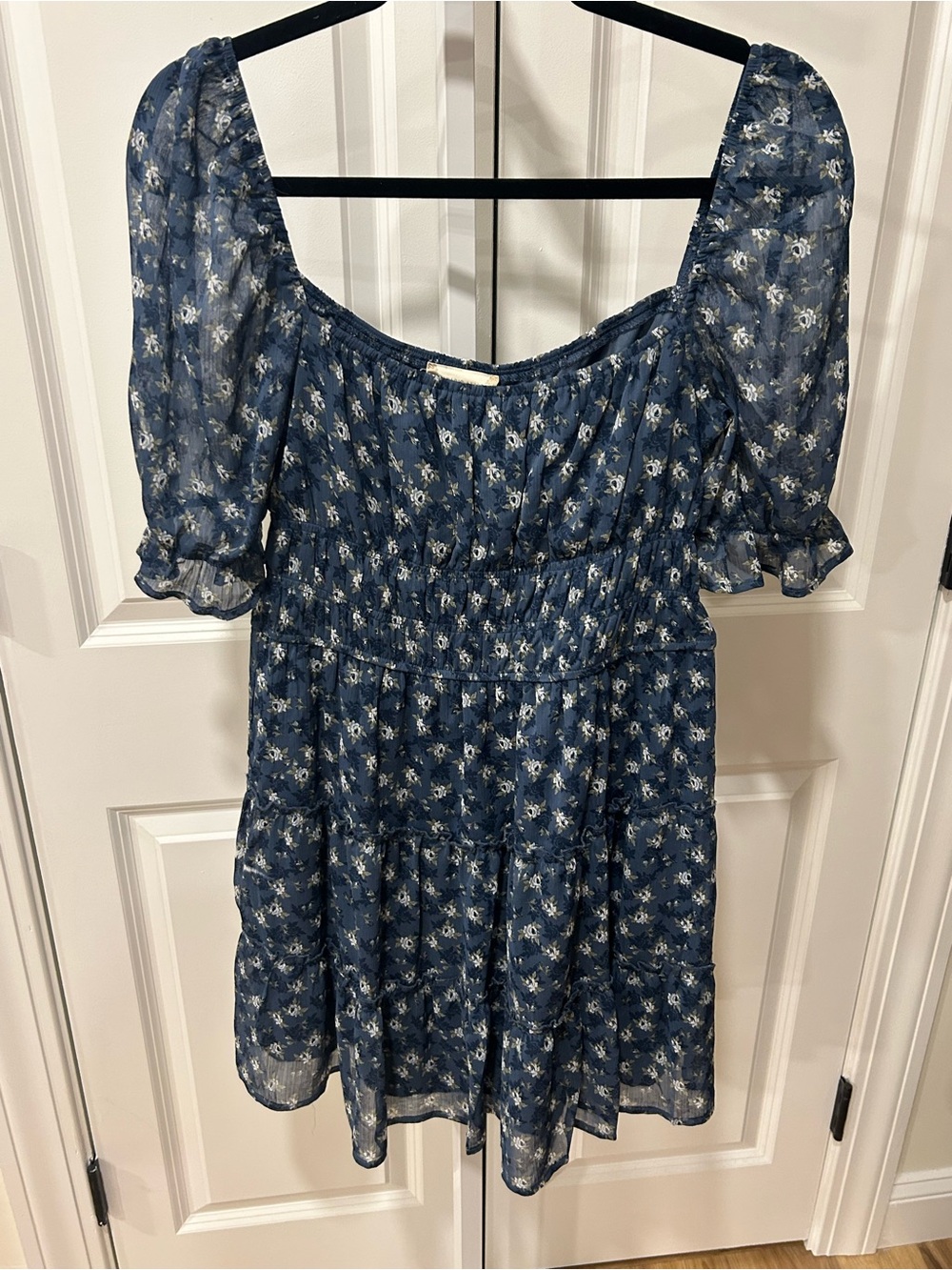 Altar'd State Blue Floral Mini Dress